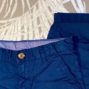 H&M navy blue straight leg slacks